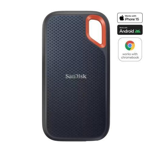 SSD SANDISK Extreme Portable SDSSDE61-8T00-G25 (8 TB - USB 3.2 Gen 2 - Preto) — miniatura 3