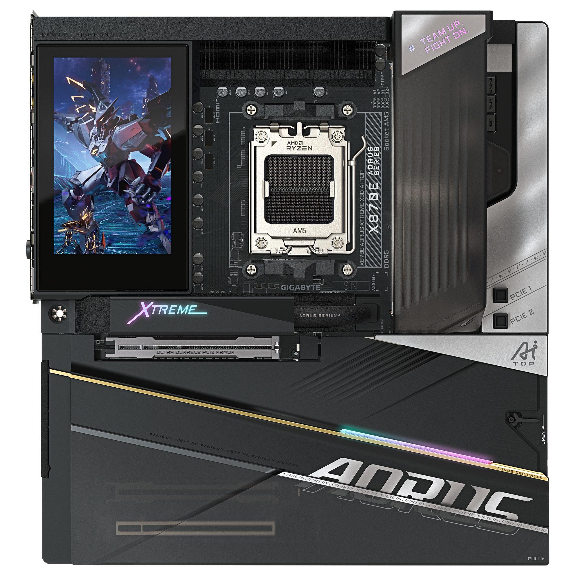 Motherboard GIGABYTE X870E AORUS XTREME X3D AI TOP (AM5 - E-ATX - Canal duplo - Preto), miniatura 2