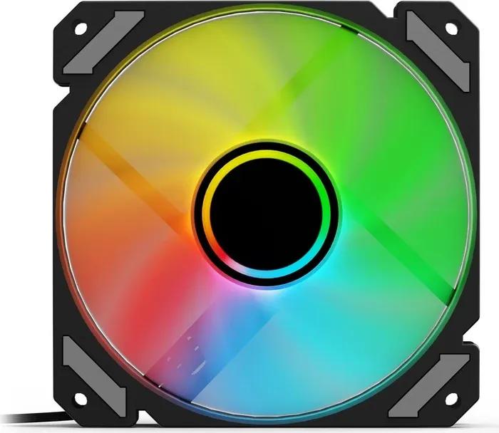 Ventoinha SHARKOON Shark Mirror RGB PWM Reverse (RGB - Preto), miniatura 2