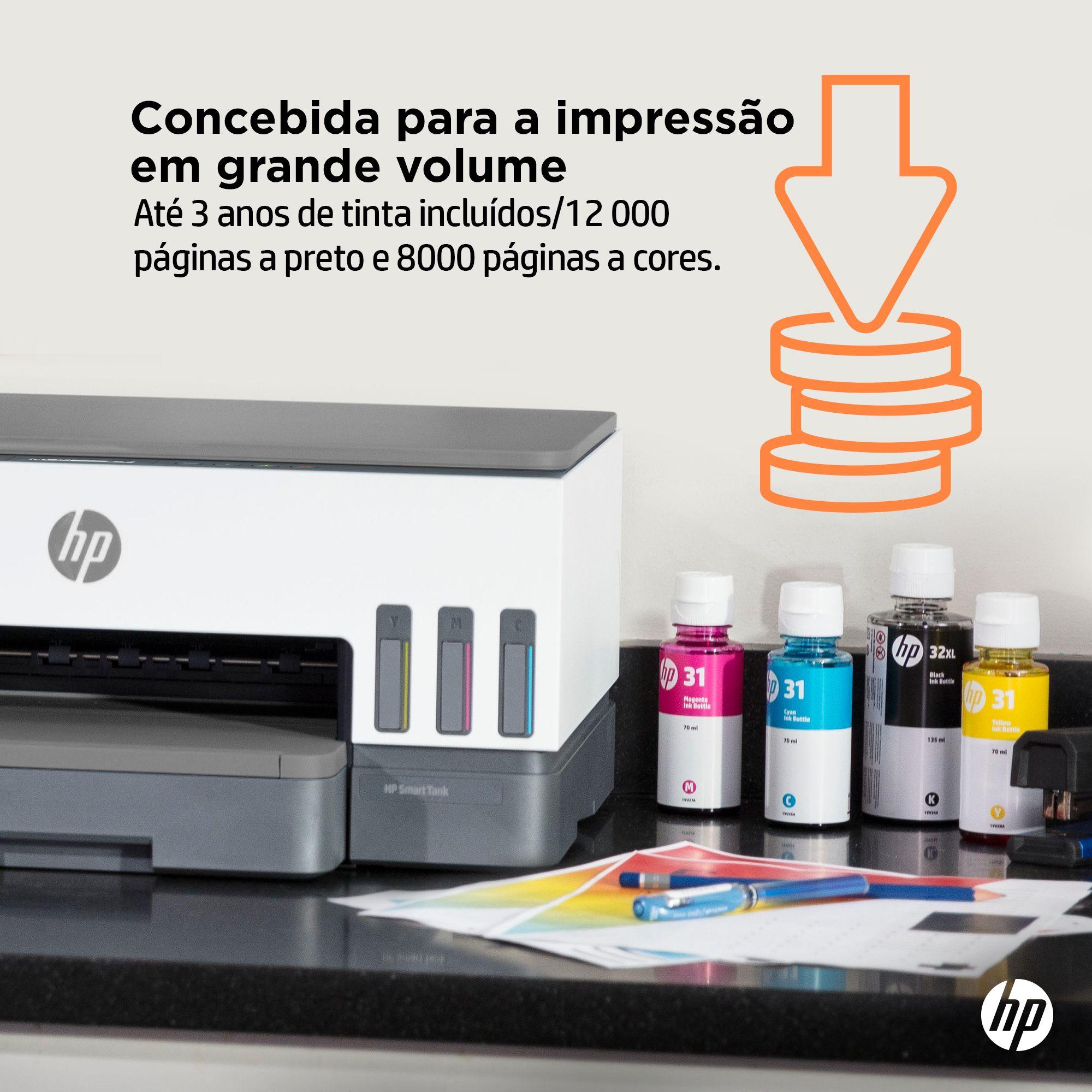 Impressora Multifunções HP Smart Tank 7005 (A4 - Impressão a cores - Branco e Cinzento), miniatura 7