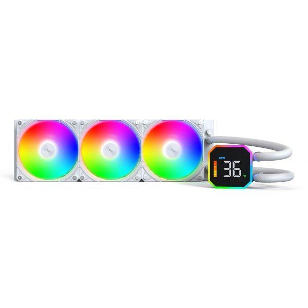 Refrigeração Líquida CPU MONTECH HyperFlow Digital 360 (W) (120 mm - 2200 RPM - Âmbar, Azul, Verde, Vermelho - Branco) — miniatura 2