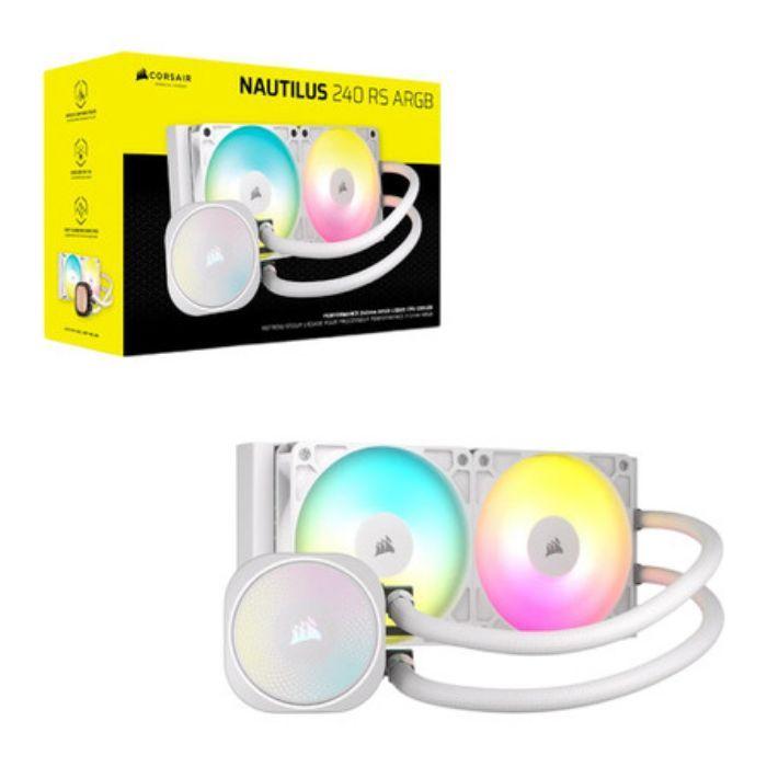 Sistema de Refrigeração Líquida CORSAIR NAUTILUS 240 ARGB (120 mm - 2100 RPM - Altura 12,5 cm - Branco) — miniatura 4