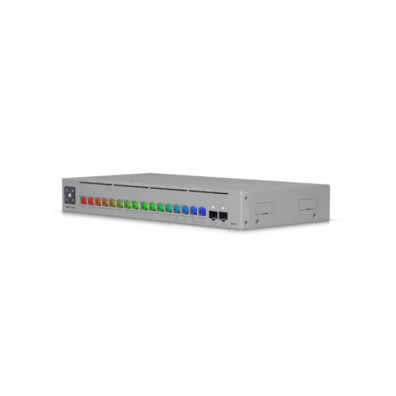 Switch UBIQUITI USW-Pro-Max-16 (100/1000/2500 Mbps - 1,5 MB - 84 Gbit/s - Prateado) — miniatura 2