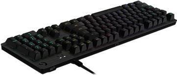 Teclado LOGITECH G512 (Alemão QWERTZ - GX Brown Tactile - USB - Preto)
