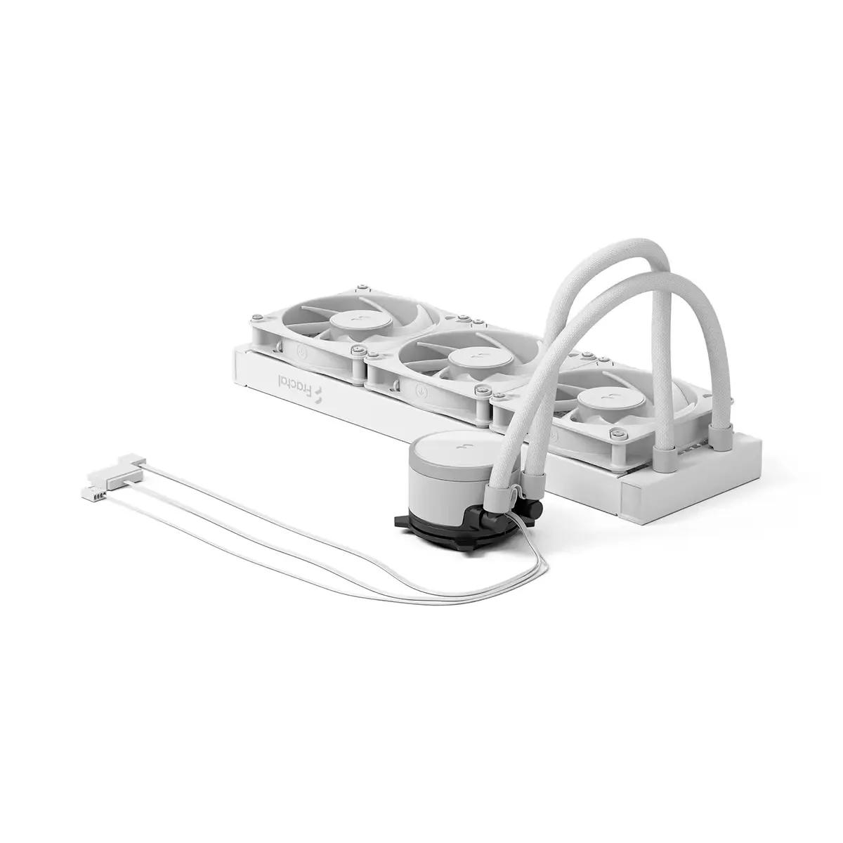 Sistema de Refrigeração Líquida para CPU FRACTAL DESIGN Radius 360 RGB (LGA 1200, AM4, AM5 - 120 mm - RGB - Branco) — miniatura 2
