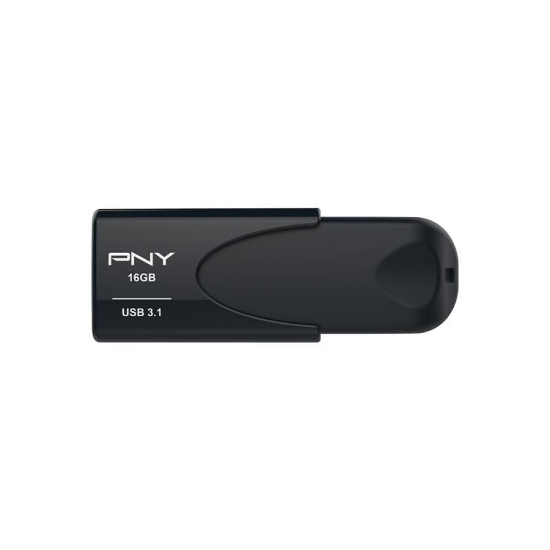 Pen USB PNY Attaché 4 (USB Type-A - USB 3.2 Gen 1 - Sem tampa - Preto) FD16GATT431KK-EF, miniatura 2