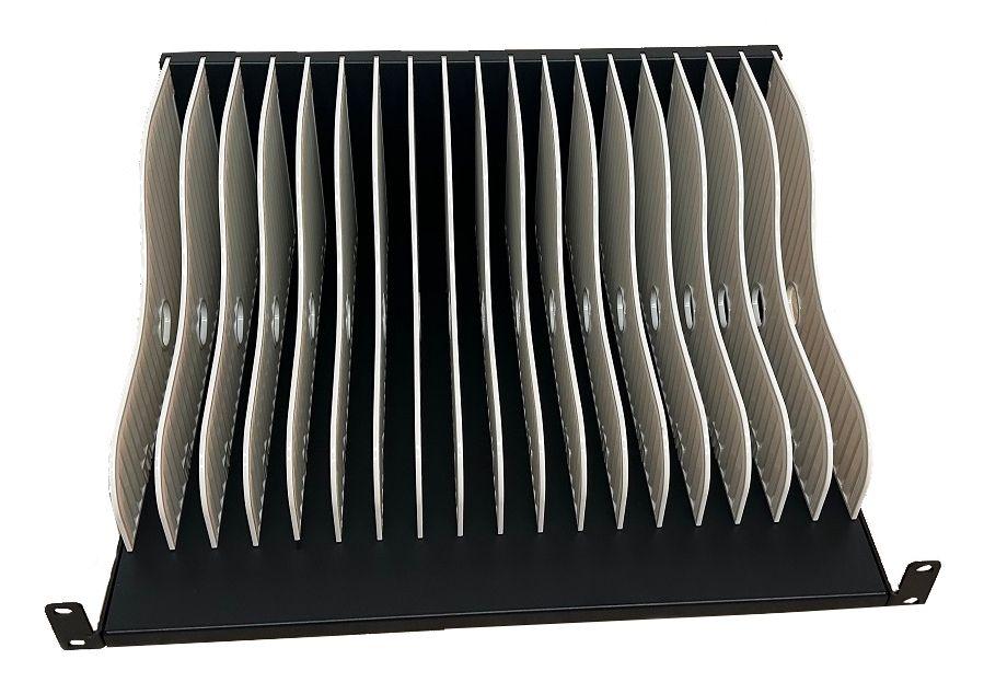 Prateleira de Carregamento para Rack EWENT EW1720 (Rack 19" - 18 Dispositivos - Preto)