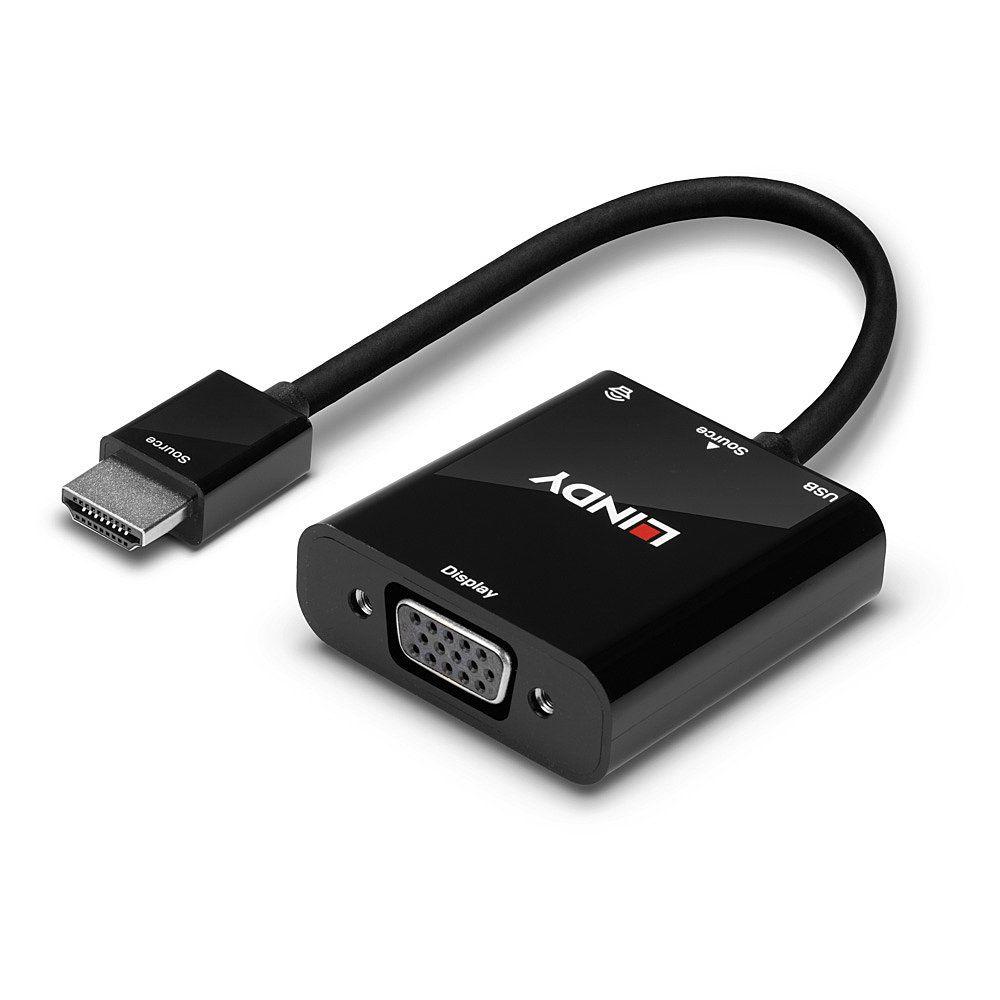 Conversor HDMI para VGA e Áudio LINDY 38285 (0,1 m - HDMI Type A - Preto), miniatura 5