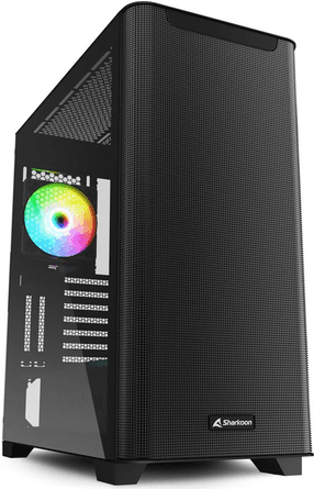 Caixa de Computador SHARKOON M30 RGB (ATX, E-ATX - Midi Tower - RGB - Preto)