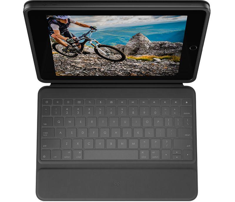 Teclado LOGITECH Rugged Folio (Inglês - Smart Connector - Com fios - Grafite) — miniatura 2