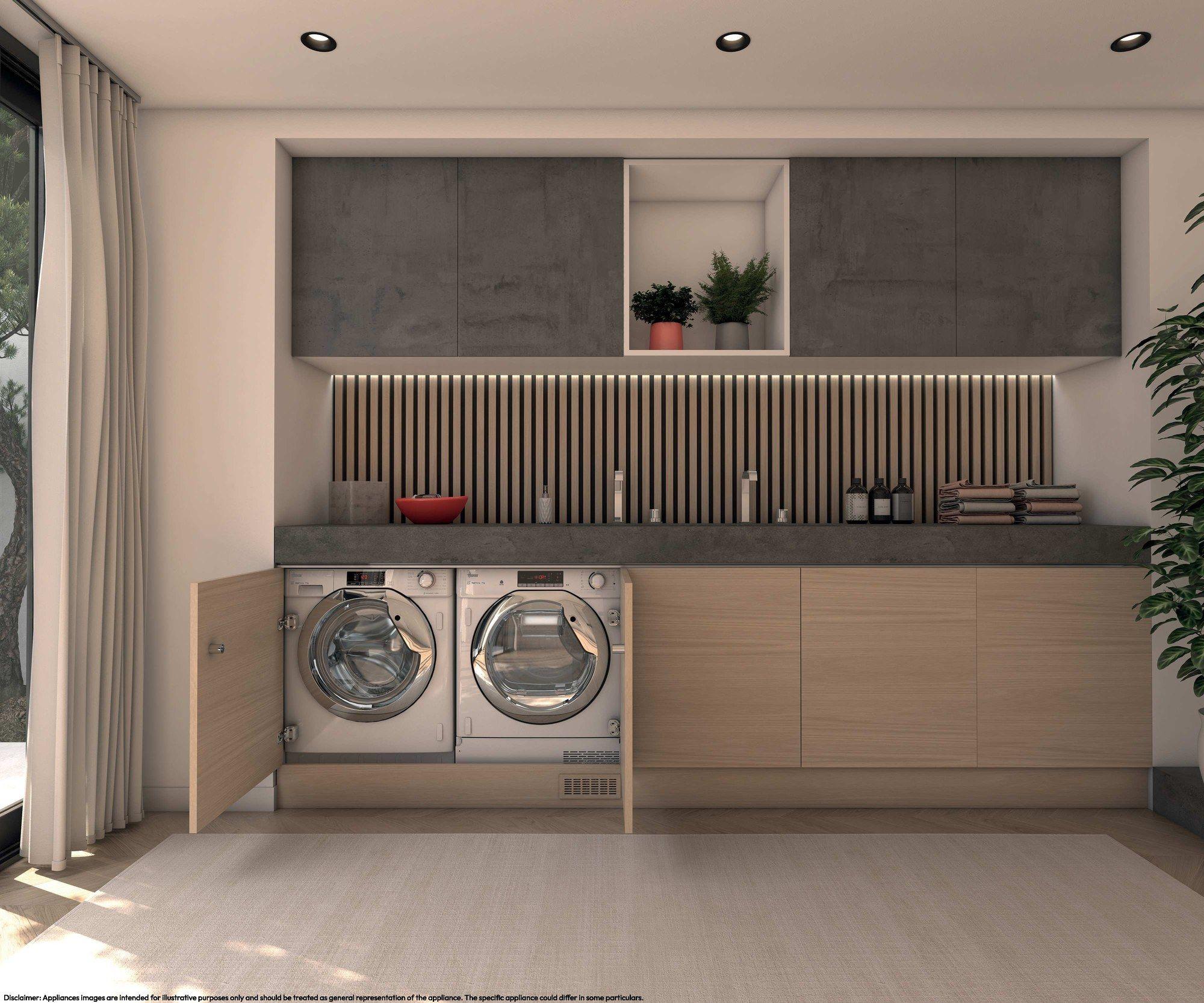 Máquina de Secar Roupa Encastre HOOVER BHTDH7A2TCES (Altura 85 cm - 85 cm - 7 kg - Branco) — miniatura 8