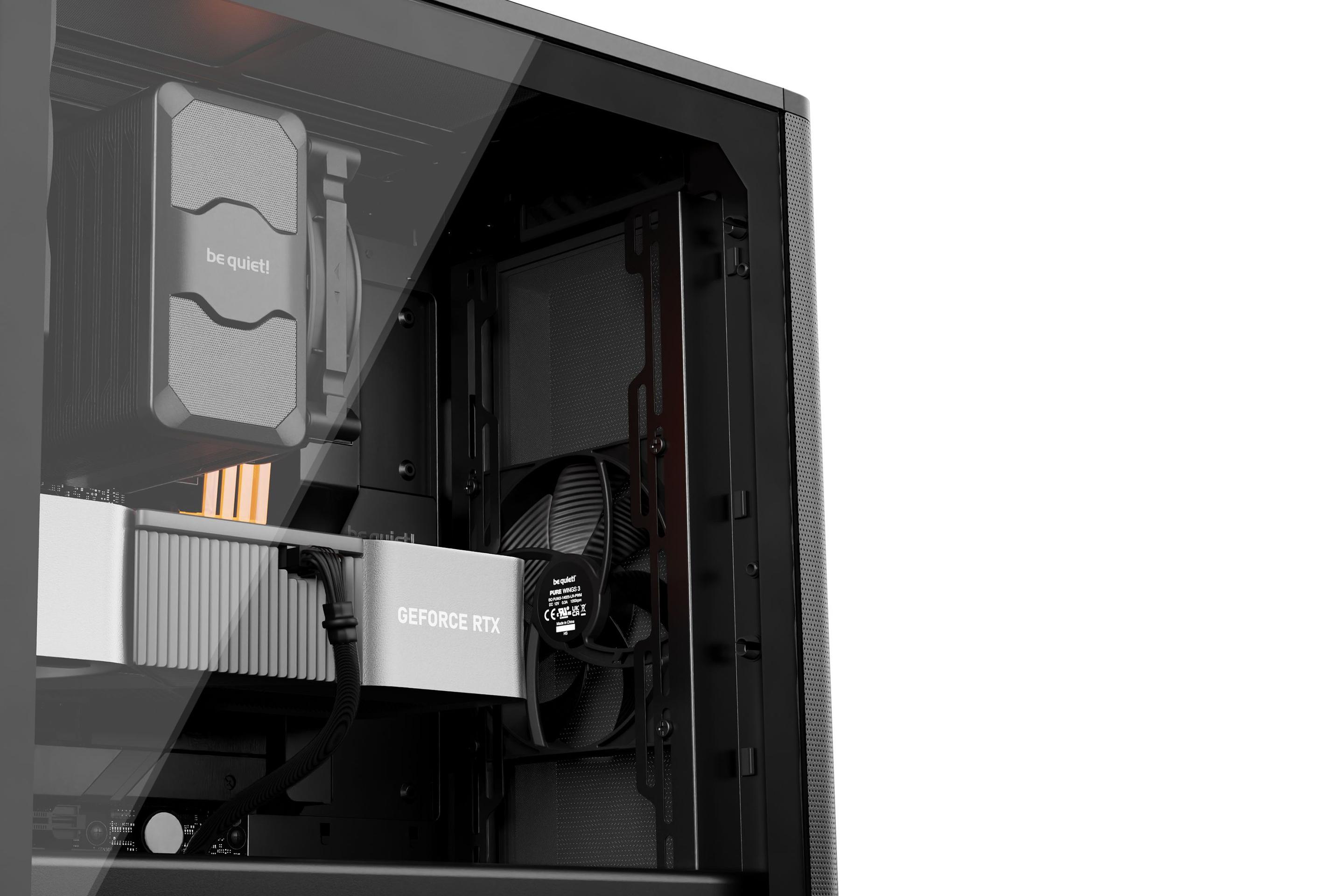 Caixa PC BE QUIET PURE BASE 501 Airflow Window (ATX, micro-ATX, Mini-ITX - ATX, PS2 - Midi Tower - Preto) — miniatura 7