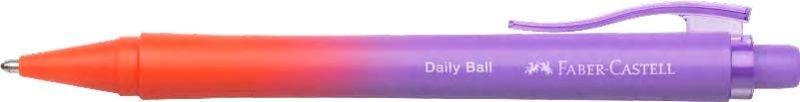 Esferográfica Retrátil FABER-CASTELL Daily Ball Flow Edition Punchy Melon (Lilás/Vermelho Degradé)
