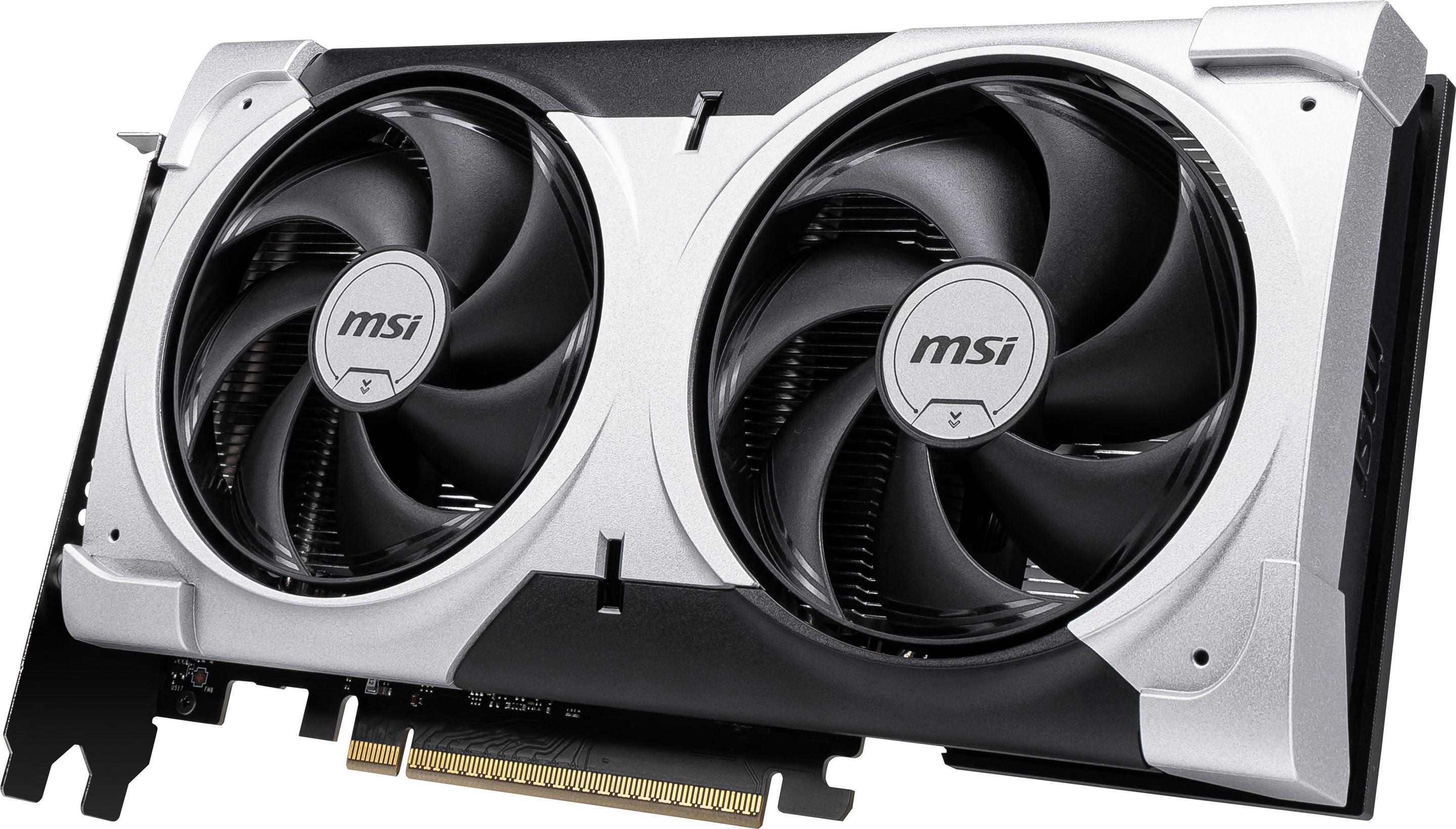 Placa Gráfica MSI GeForce RTX 5060 Ti VENTUS 2X OC PLUS (GeForce RTX 5060 Ti - 28 Gbps - 8 GB - Prateado) — miniatura 3