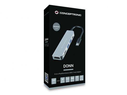 Dock USB-C CONCEPTRONIC DONN02G (0,115 m - Alumínio) — miniatura 3