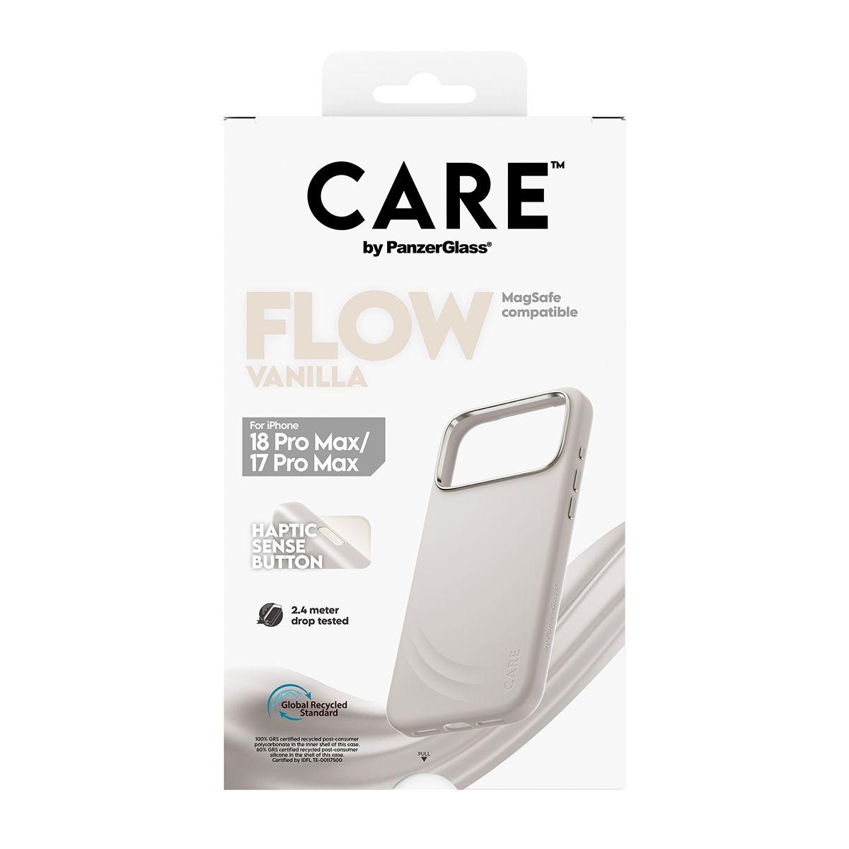 Capa para Telemóvel PANZERGLASS CARE Flow Case Vanilla MagSafe iPhone 17 Pro Max (Silicone - Bege), miniatura 3