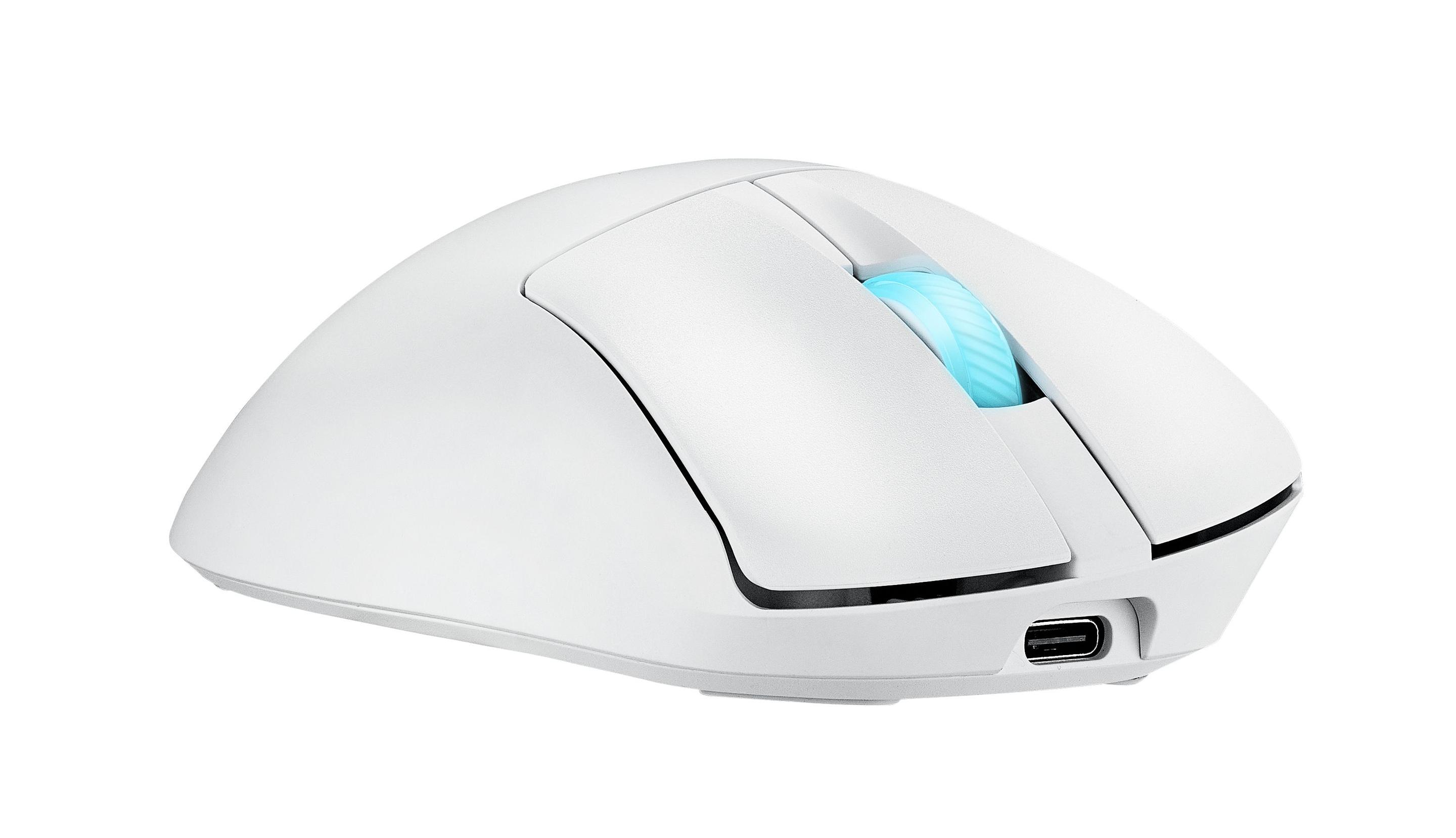 Rato ASUS ROG Keris II Origin WHT (Mão direita - 42000 DPI - Ótico - Branco) — miniatura 5