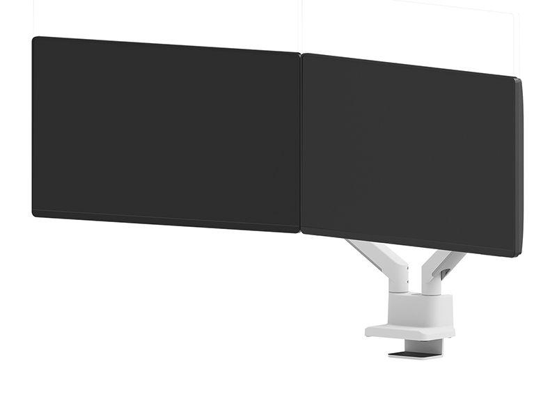 Suporte de Secretária para 2 Monitores NEOMOUNTS DS70-250WH2 (17–32″ - 9 kg por monitor - Branco), miniatura 12