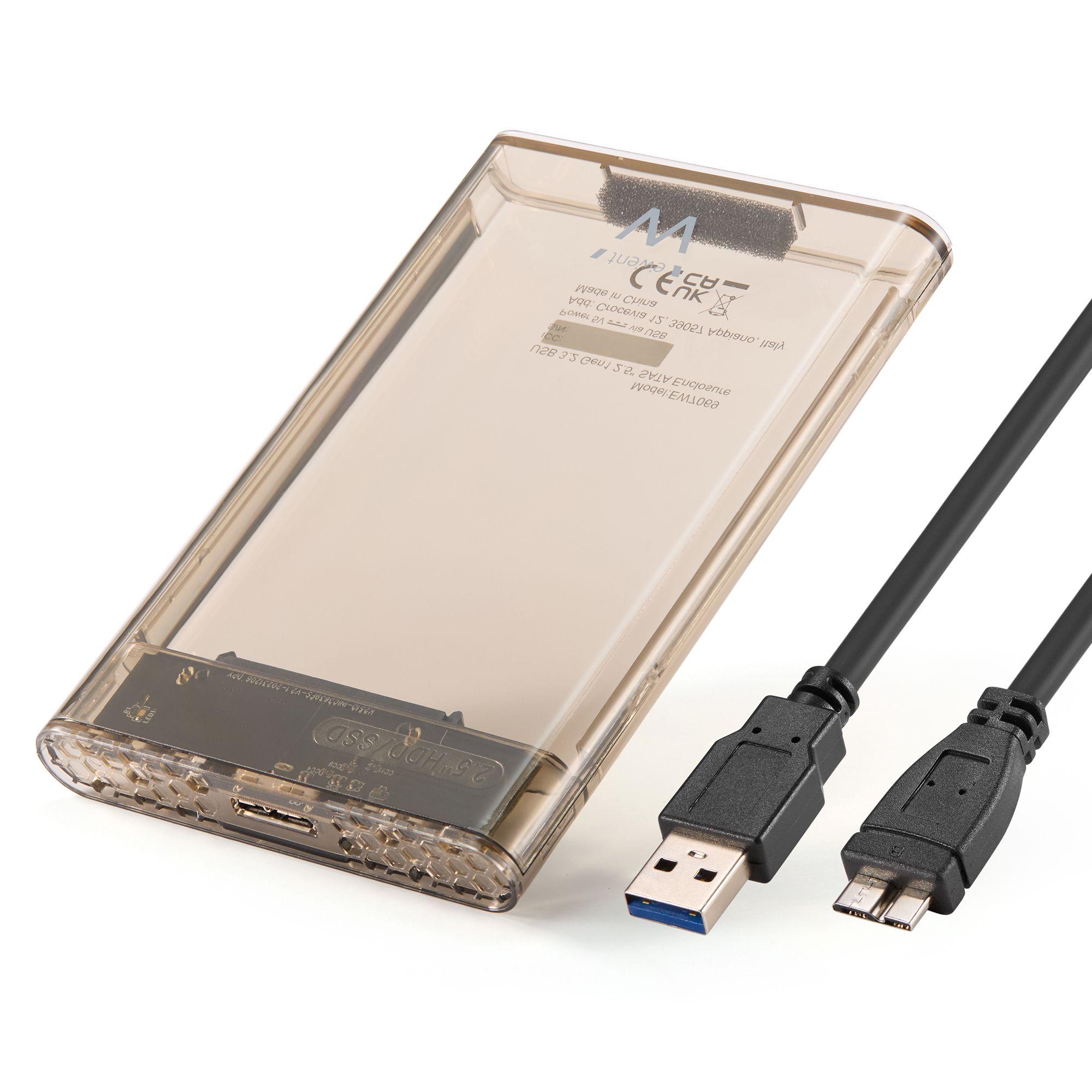 Caixa Externa EWENT EW7069 (2.5" - Transparente)