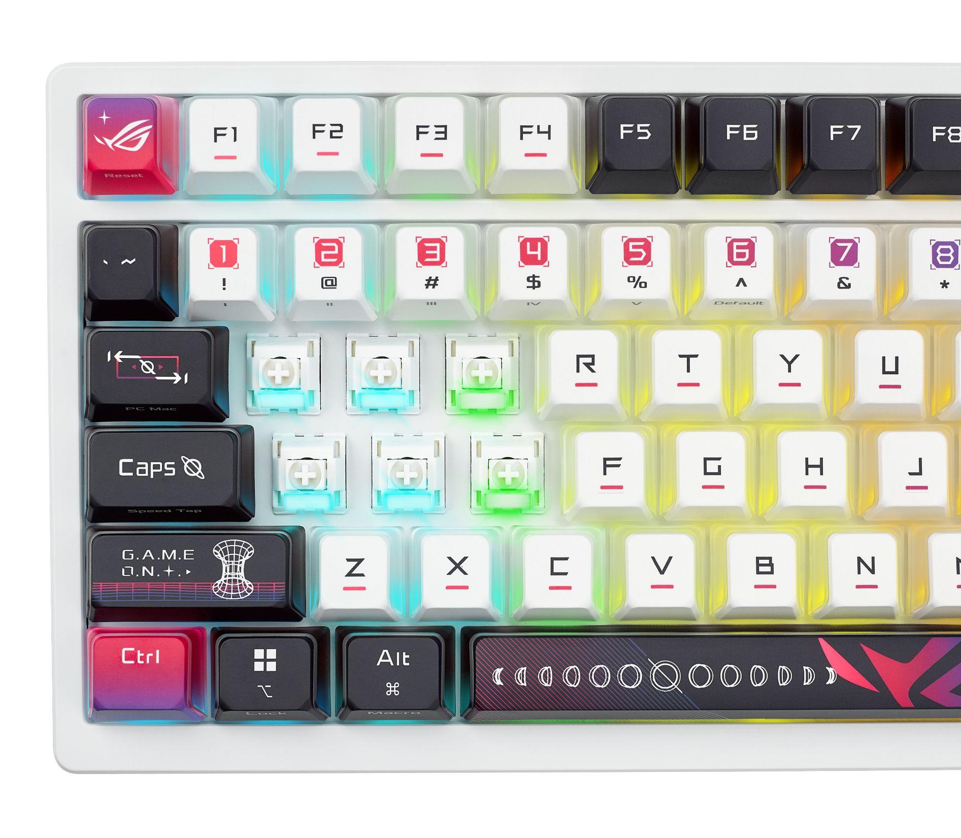 Teclado ASUS ROG Azoth X (QWERTZ - ROG NX V2 - 75% - Branco) — miniatura 9