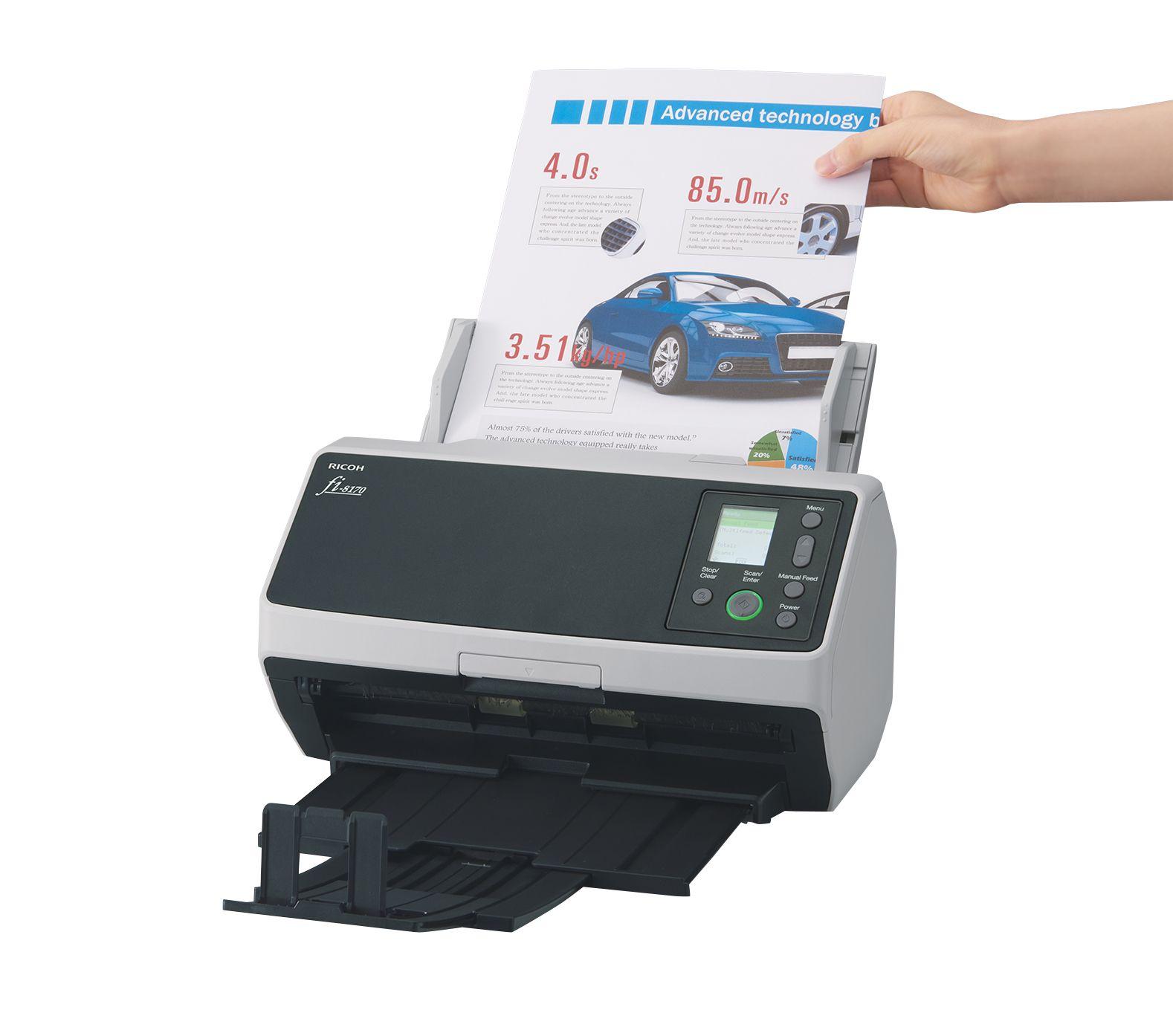 Scanner de Documentos RICOH fi-8170 (USB Tipo B - Preto/Cinzento), miniatura 4