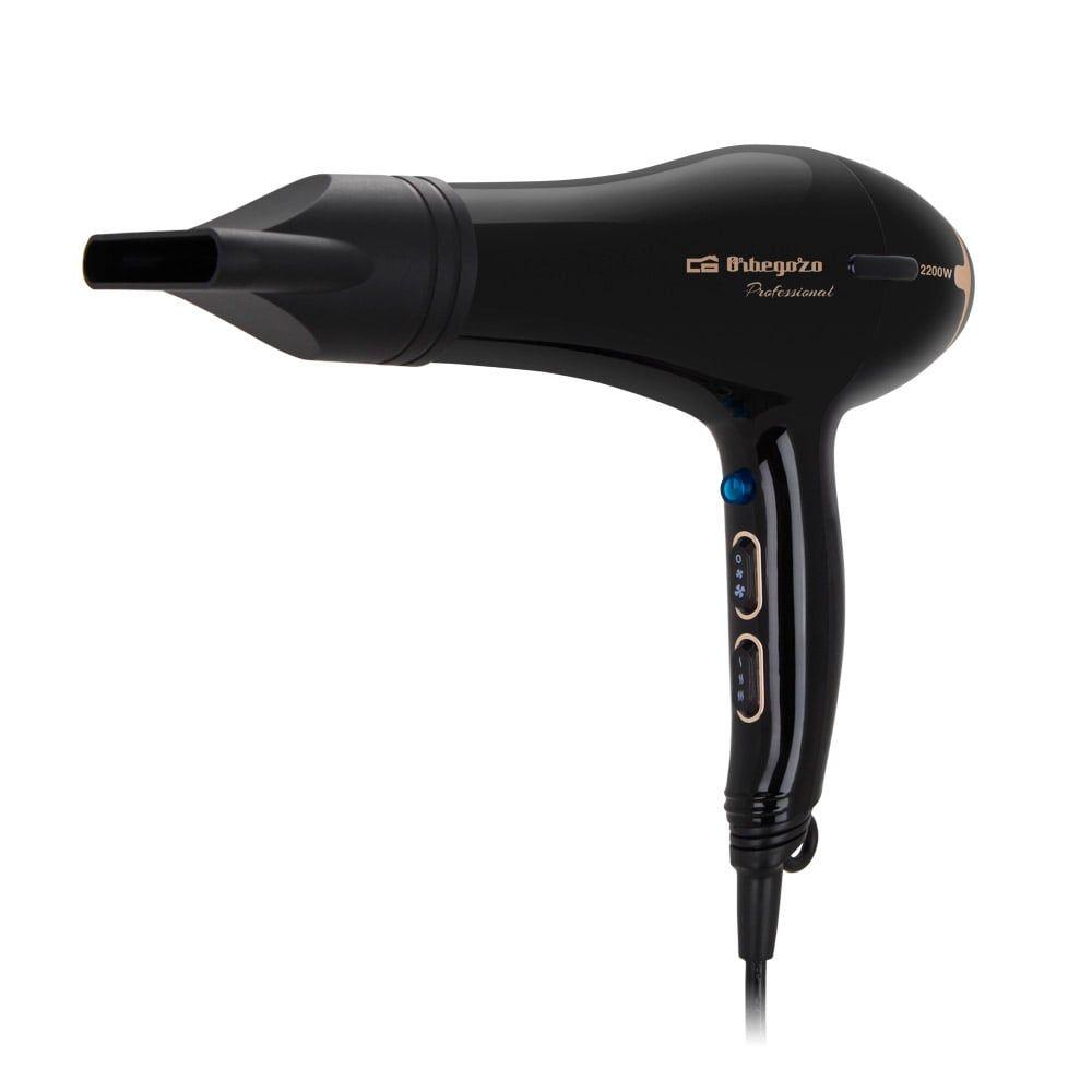 Secador de Cabelo ORBEGOZO SE2206 (Plástico - Preto) — imagem 1