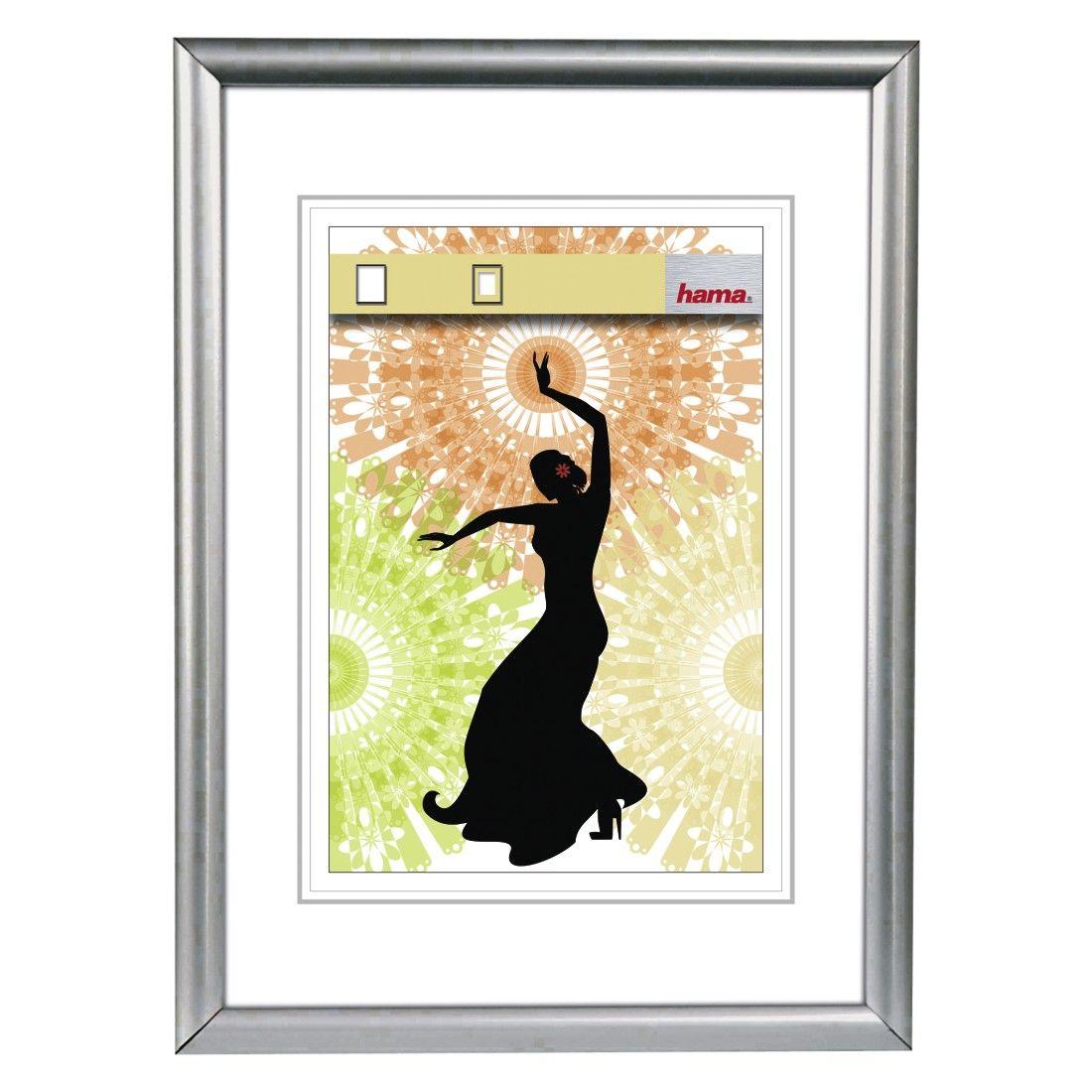 Moldura para Fotografias HAMA Madrid 66842 (Prateado)