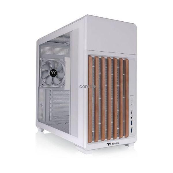 Caixa PC THERMALTAKE TR300 WS Snow (Mini-ITX, micro ATX, ATX - Midi Tower - 16,5 cm - Branco e Madeira)