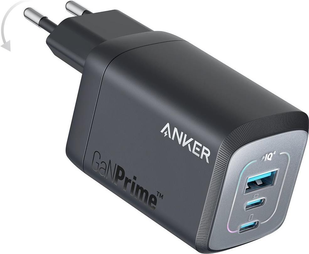 Carregador de Parede ANKER Prime A2669 (67 W - GaN - Preto)