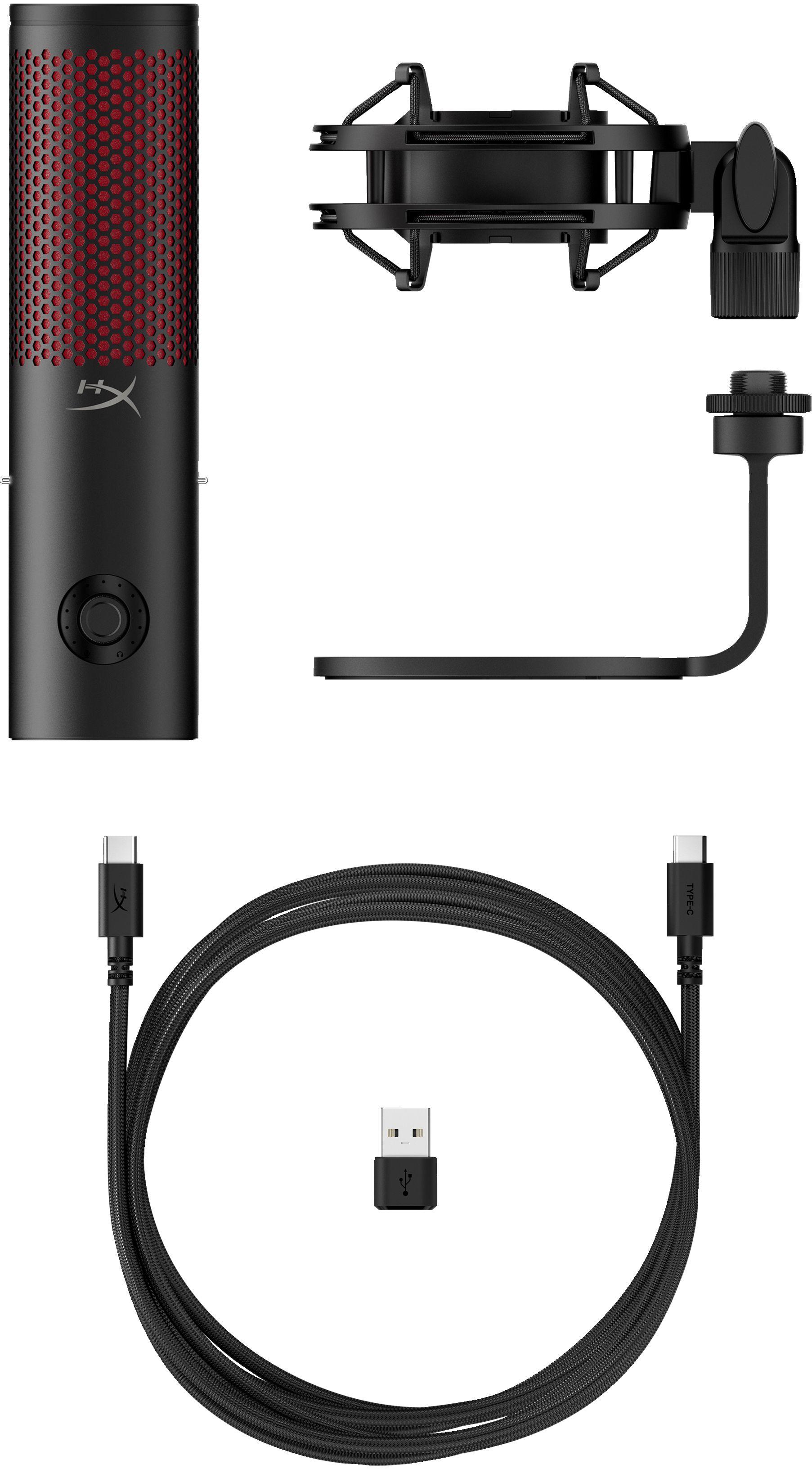 Microfone HYPERX QuadCast 2 (Microfone de podcast - Com fios - 3,5 mm - Preto) — miniatura 6