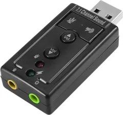Placa de Som Externa LOGILINK UA0078 (USB 2.0 - Windows XP/Vista/7 - USB-A - Preto) — miniatura 6