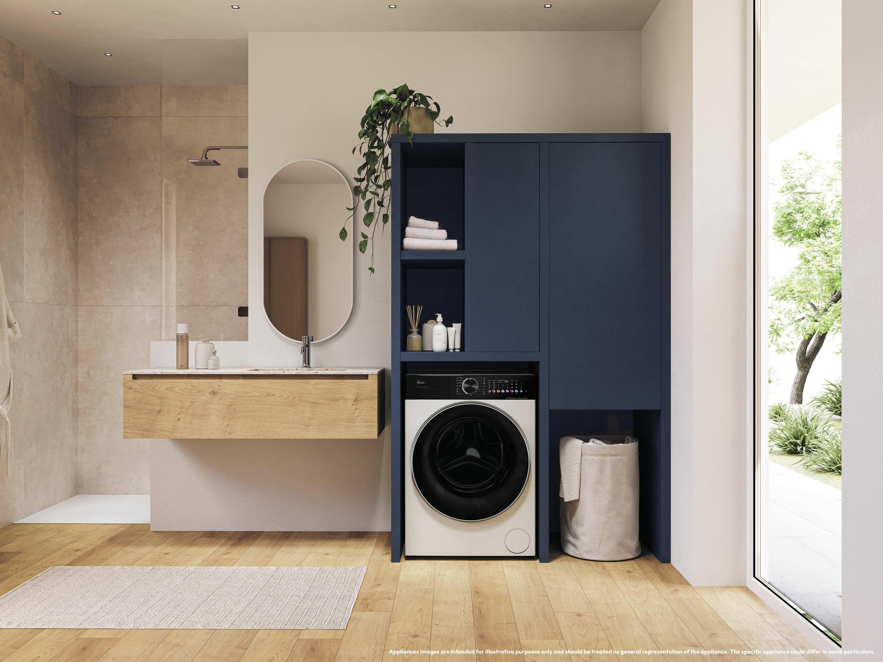 Máquina de Lavar e Secar Roupa Independente HOOVER H5D4138BL10UHS (B - 13 kg - 8 kg - Branco) — miniatura 6