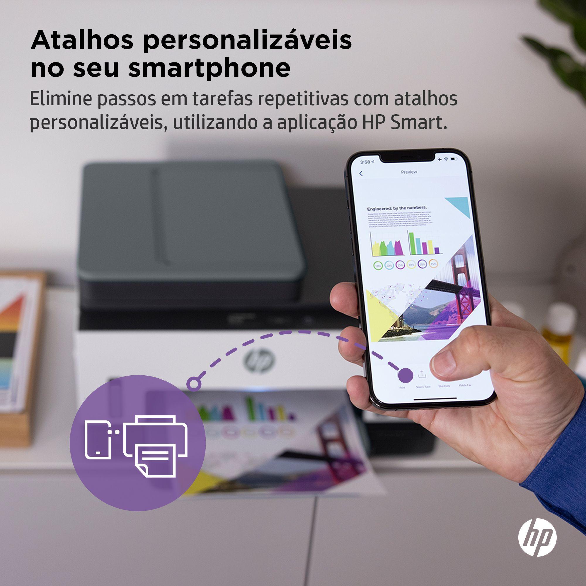 Impressora Multifunções HP Smart Tank 7605 (A4 - Impressão a cores - 250 folhas - Cinzento), miniatura 8