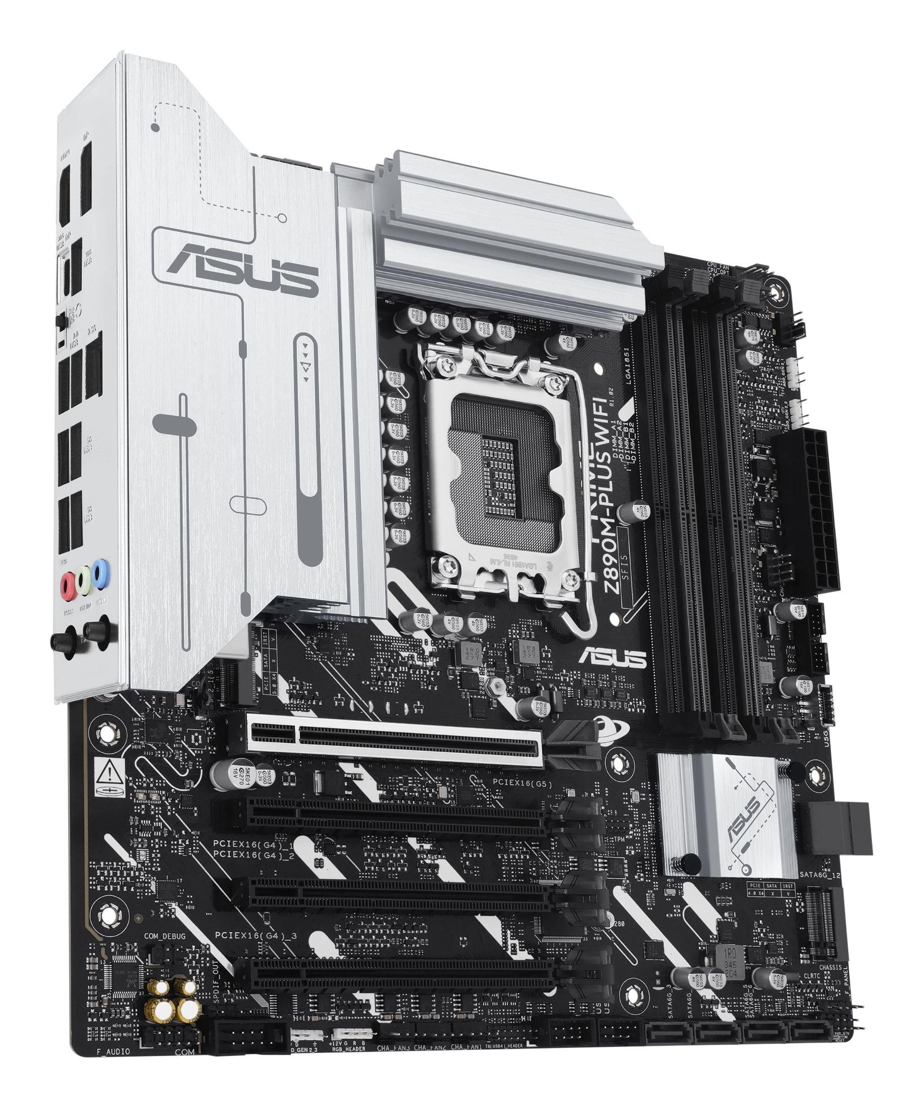 Motherboard ASUS PRIME Z890M-PLUS WIFI (LGA 1851 (Socket V1) - Intel Core Ultra - micro-ATX - Preto e Alumínio), miniatura 6