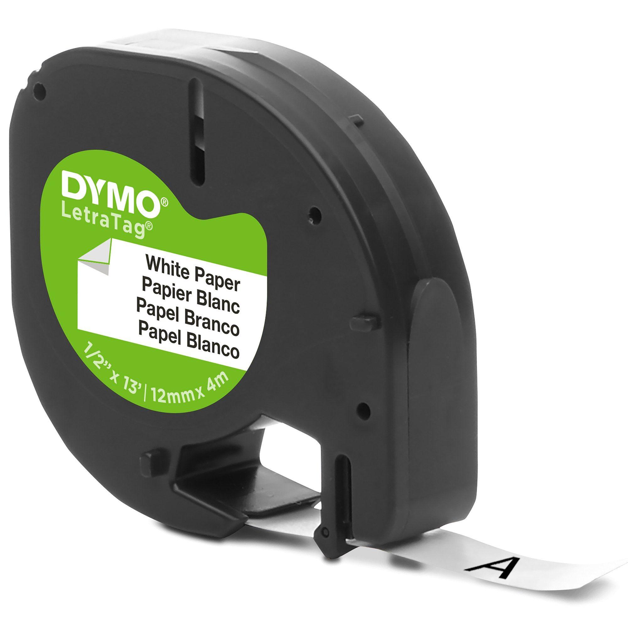 Fita de Impressão DYMO LetraTag S0721510 (Preto sobre Branco), miniatura 8