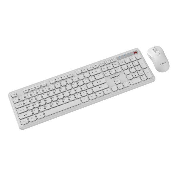 Conjunto Teclado e Rato GEMBIRD KBS-WPS-01-W (Estados Unidos - Tamanho completo - USB Tipo-A - Branco), miniatura 3