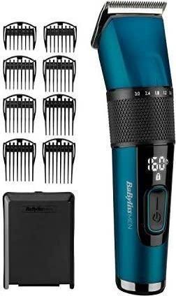 Máquina de Cortar Cabelo BABYLISS E990E (Preto e Verde-azulado)