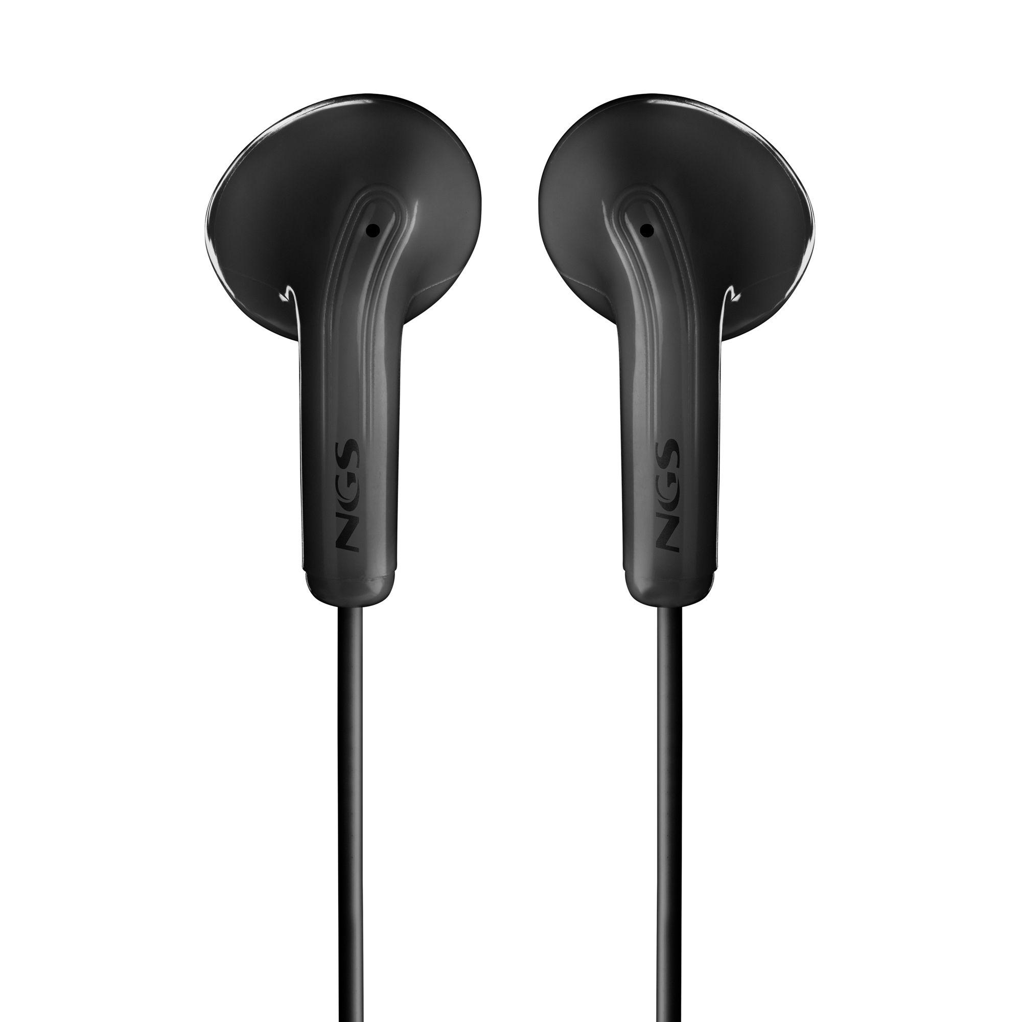 Auscultadores NGS CROSSGLIDEBLACK (Binaural - Com fios - Intra-aural - Preto)