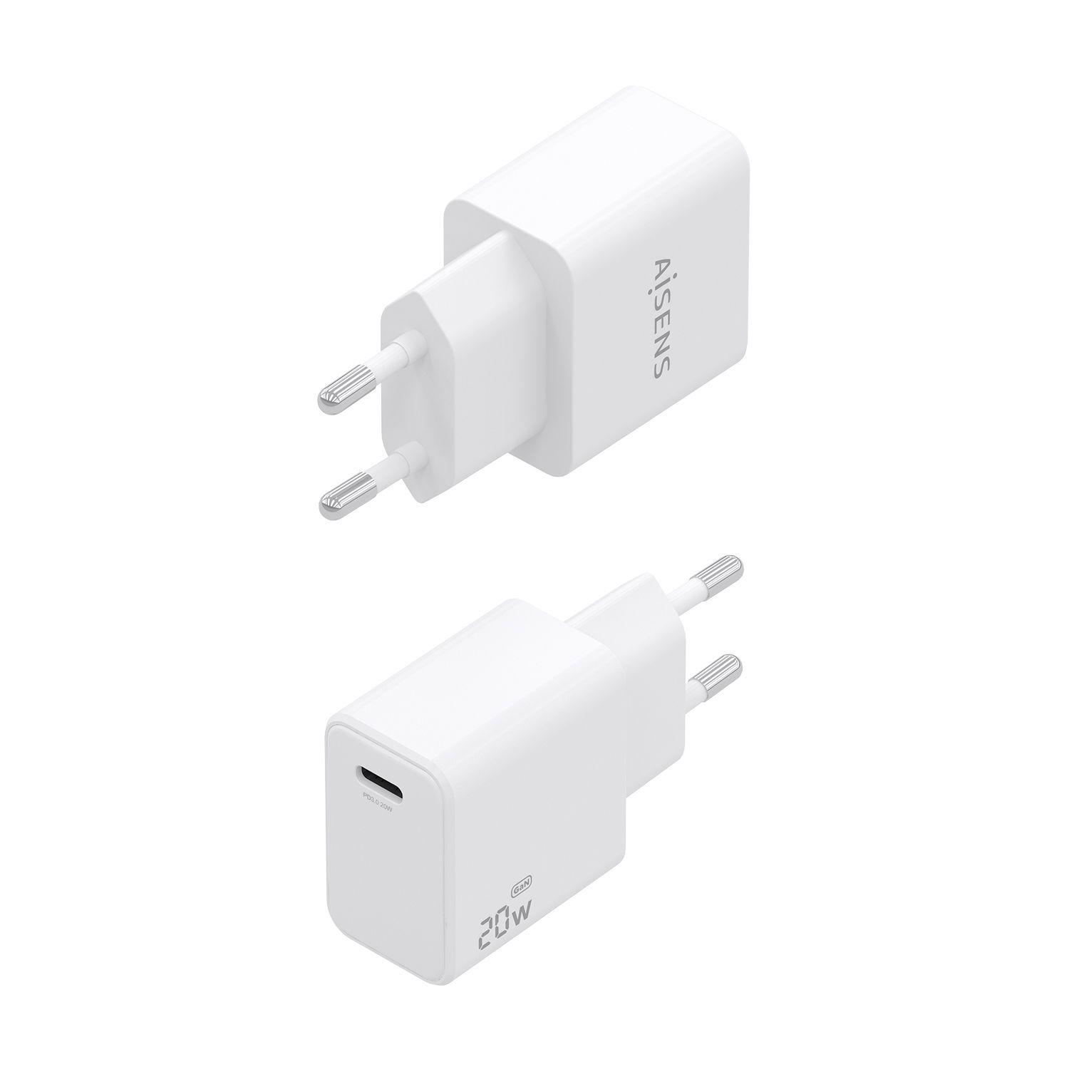 Carregador de Parede AISENS A110-1023 (20 W - Branco), miniatura 3
