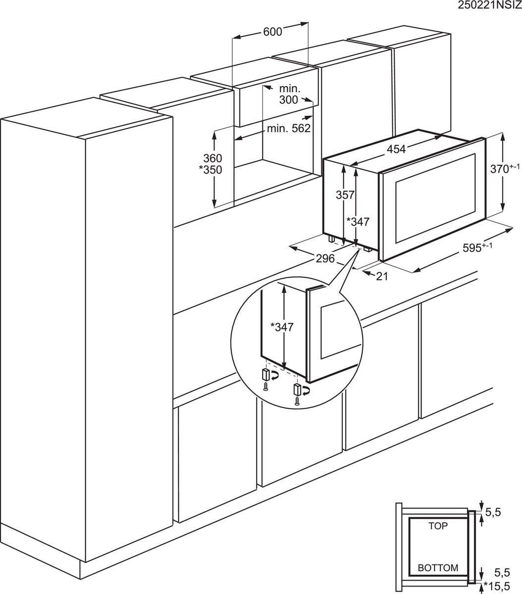 Micro-ondas Encastre AEG MBB1756SEW (800 W - 17 l - Rotativo, toque - Branco) — miniatura 10