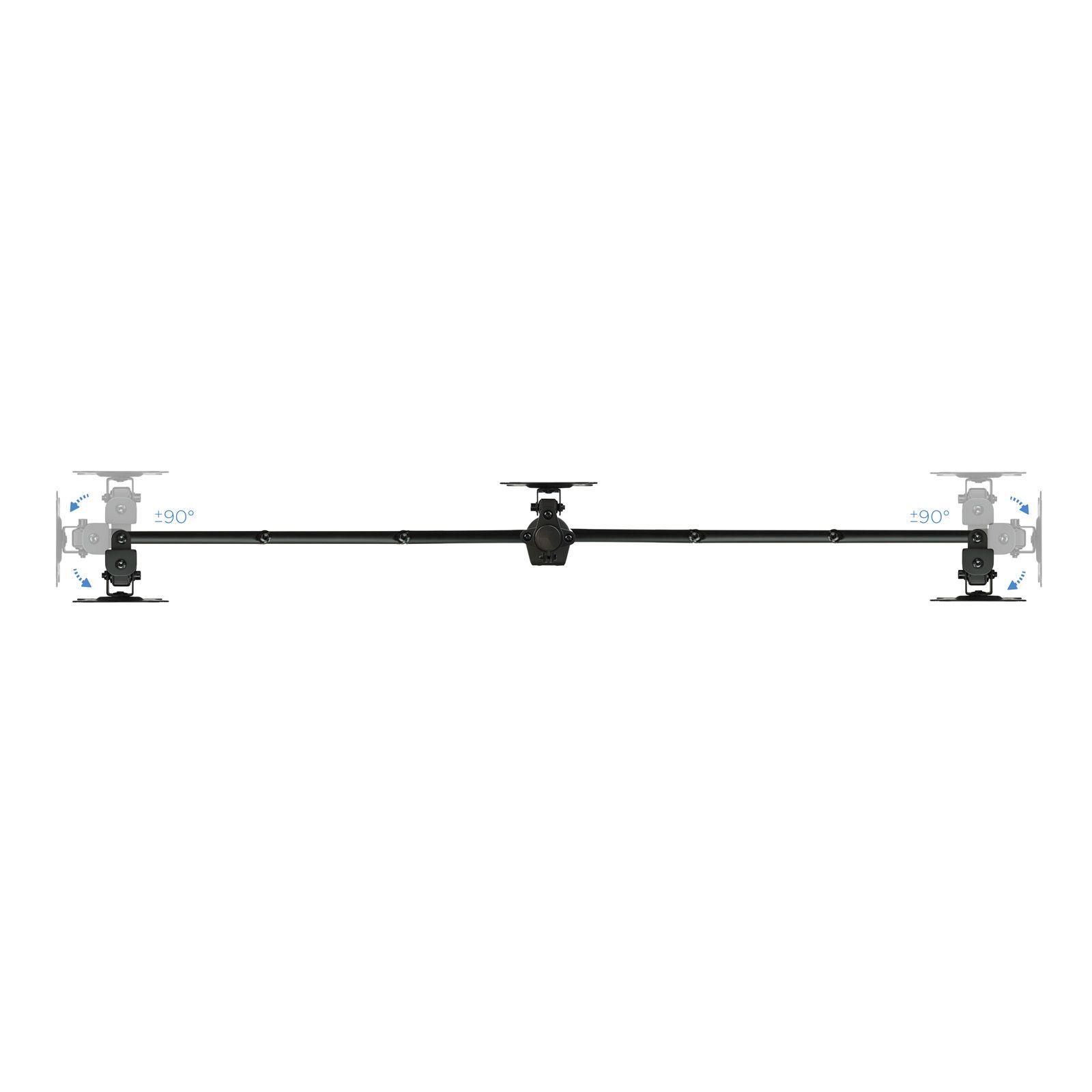 Suporte de Mesa para 3 Monitores TOOQ DB1327TN-B (13"-27" - 8 kg por braço - Preto), miniatura 3