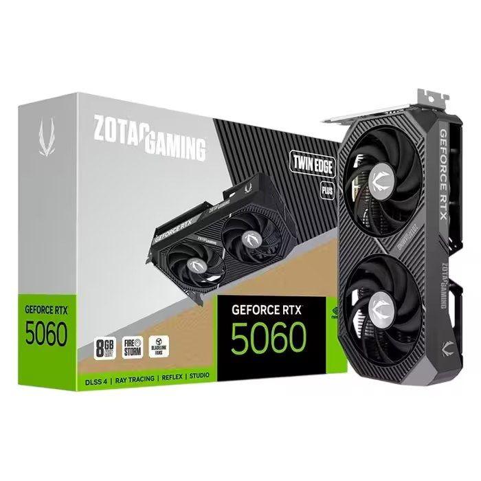 Placa Gráfica ZOTAC GeForce RTX 5060 TWIN EDGE PLUS (GeForce RTX 5060 - 28 Gbps - 8 GB)