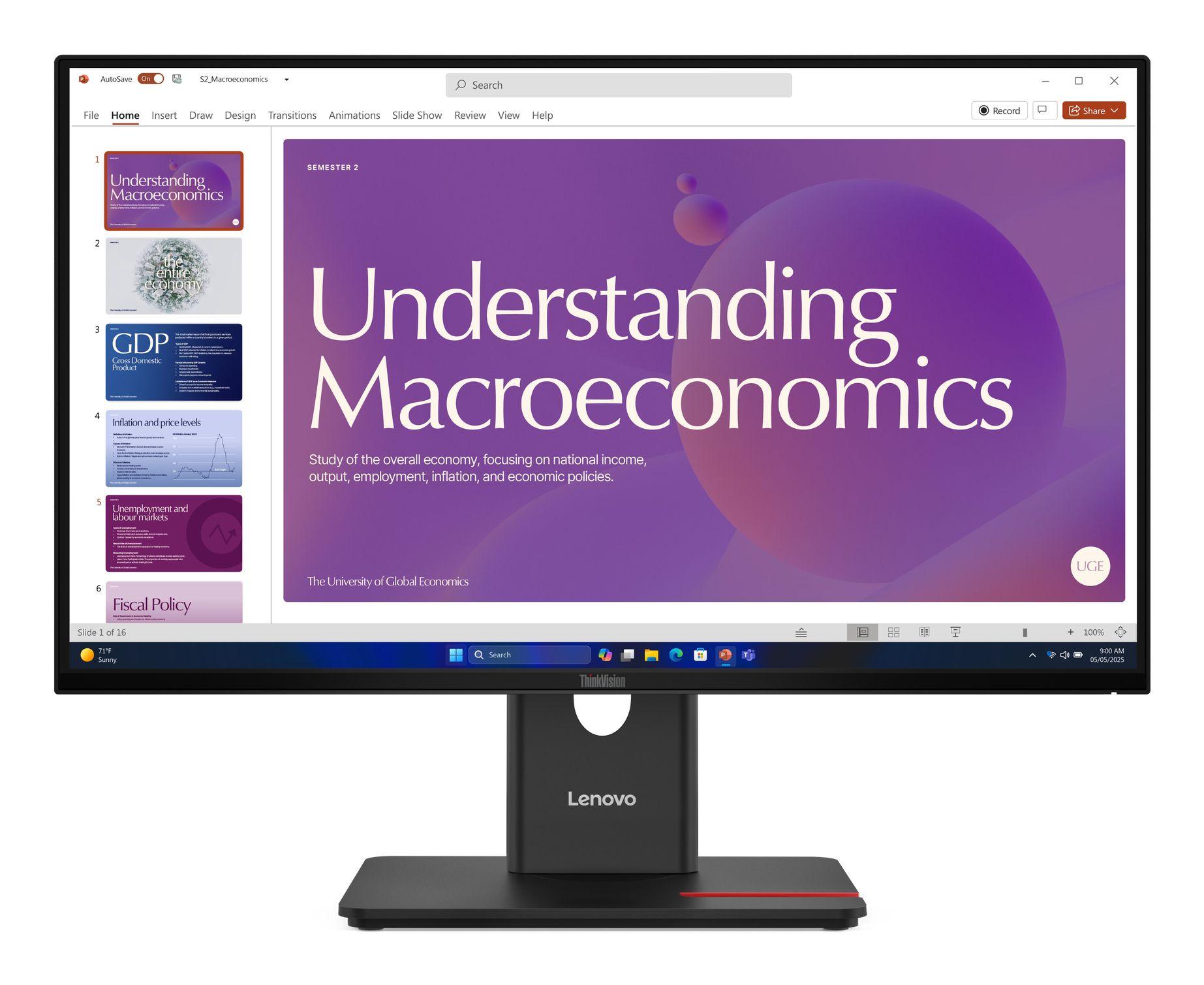 Monitor LENOVO ThinkVision T24D-40 (23,8" - IPS - 120 Hz - Preto), miniatura 2