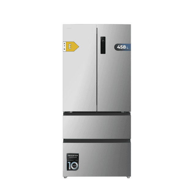 Frigorífico Americano CECOTEC Bolero CoolMarket F2D 458 SBI (458 L - 189x83x58,5 cm - 189 cm - Inox)