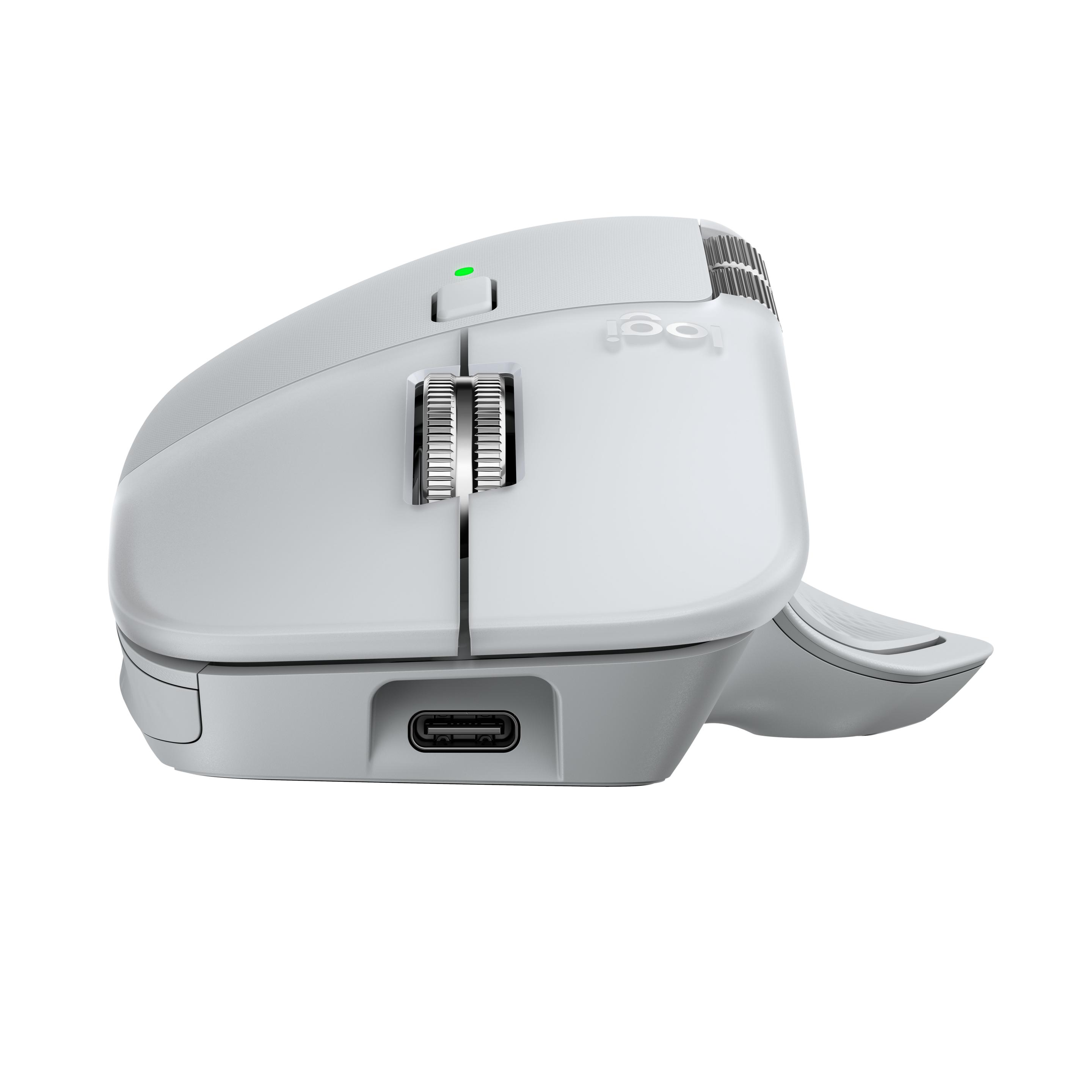 Rato LOGITECH MX Master 4 para Mac (Mão direita - 8000 DPI - Laser - Branco e Prateado) — miniatura 3