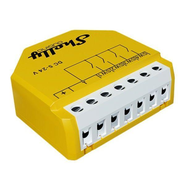 Módulo de Ativação de Cenários SHELLY Qubino Wave i4 DC (Plástico - Amarelo), miniatura 5