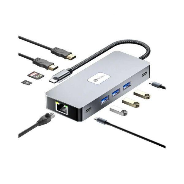 Hub USB-C LEOTEC LEDS02 (Cinzento) — miniatura 2