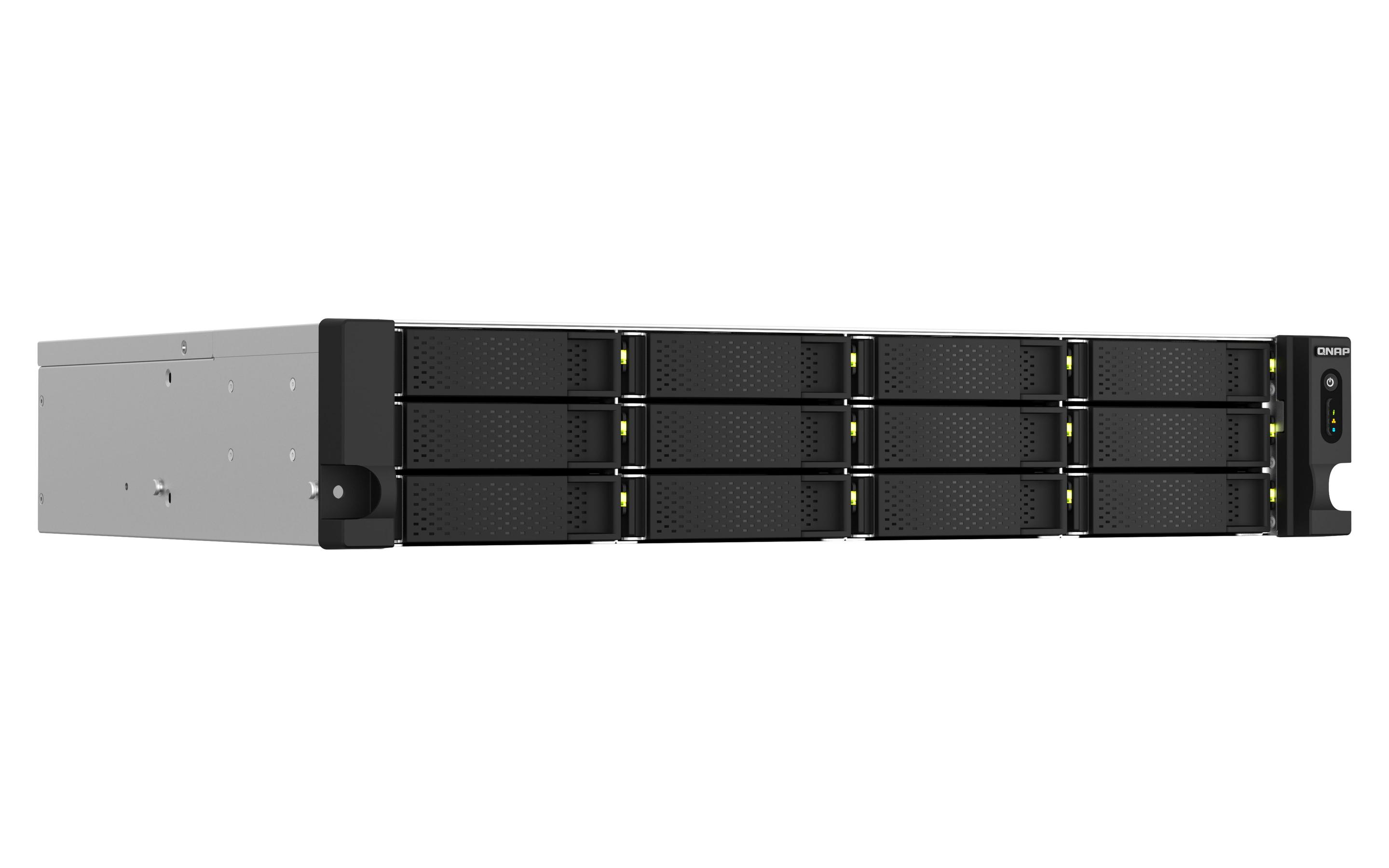 NAS QNAP TS-1264U-RP-8G (Serial ATA II, Serial ATA III - 8 GB - 12 baias - Alumínio e Preto), miniatura 4