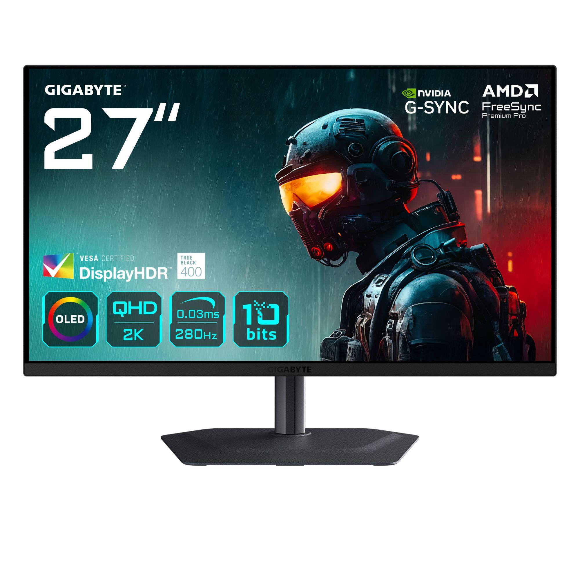 Monitor GIGABYTE MO27Q2A (27" - OLED - 280 Hz - Preto)