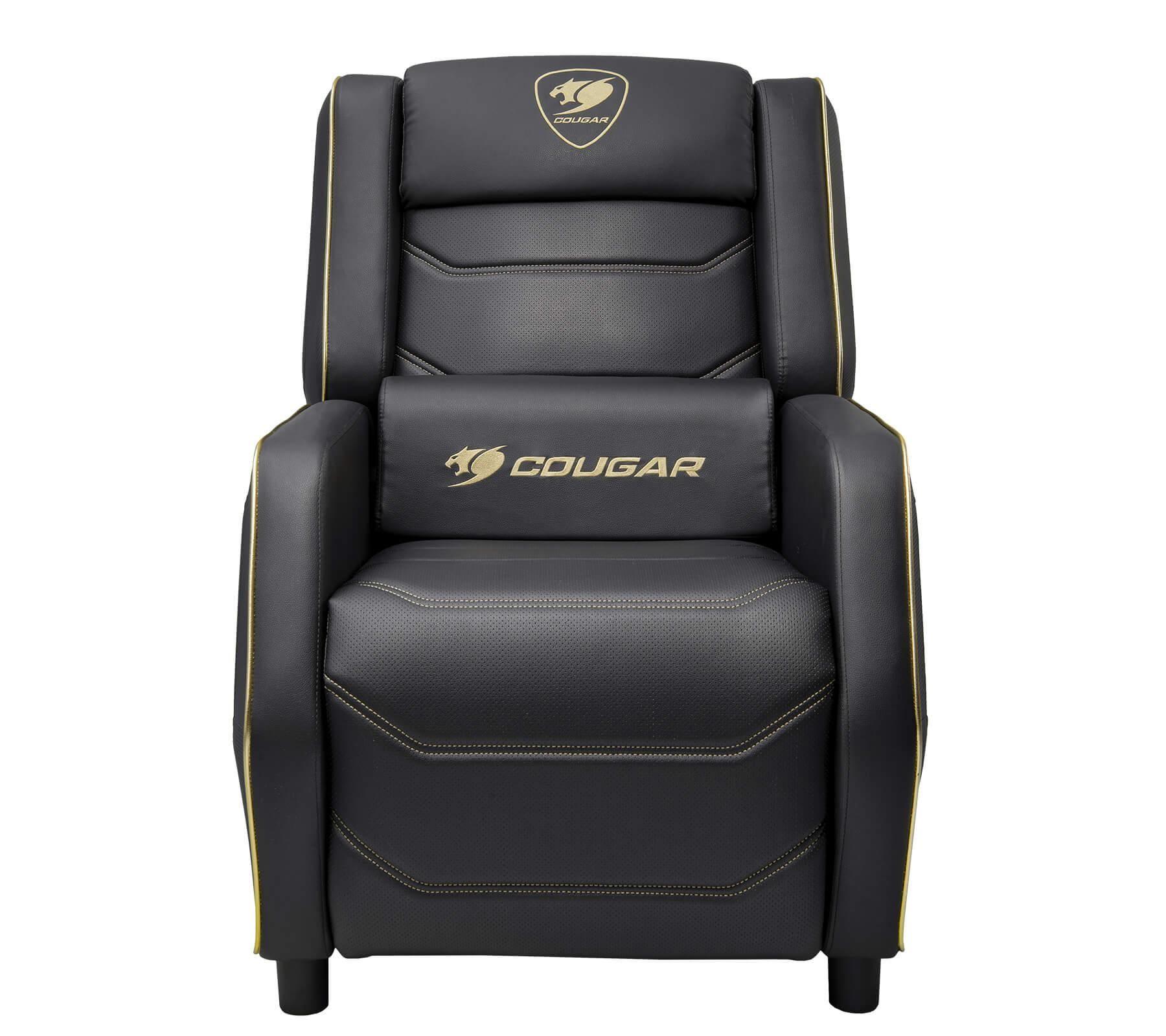 Poltrona Gaming COUGAR Ranger S Royal (160 kg - 103 cm - 115–157° - Preto e Dourado), miniatura 3